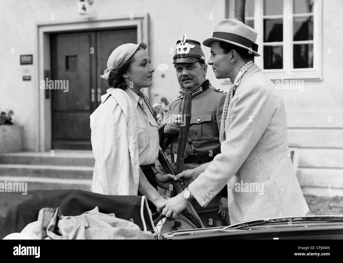 Brigitte Horney, Hans Leibelt e Joachim Gottschalk in "Eine Frau wie Du', 1939 Foto Stock