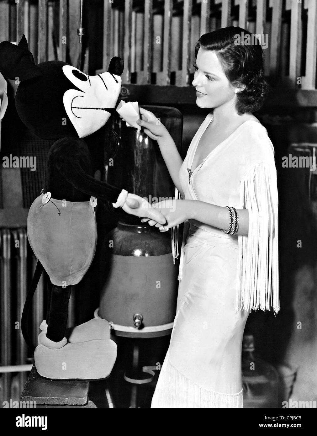 Mickey Mouse e Margaret McConnell, 1933 Foto Stock