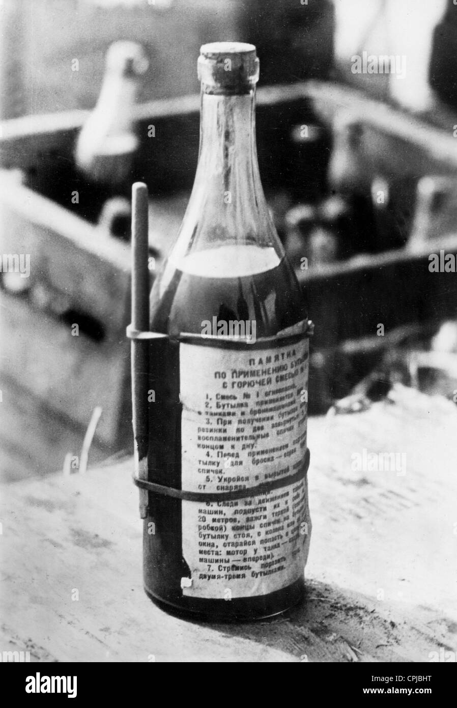 Russo, firebomb 1941 Foto Stock