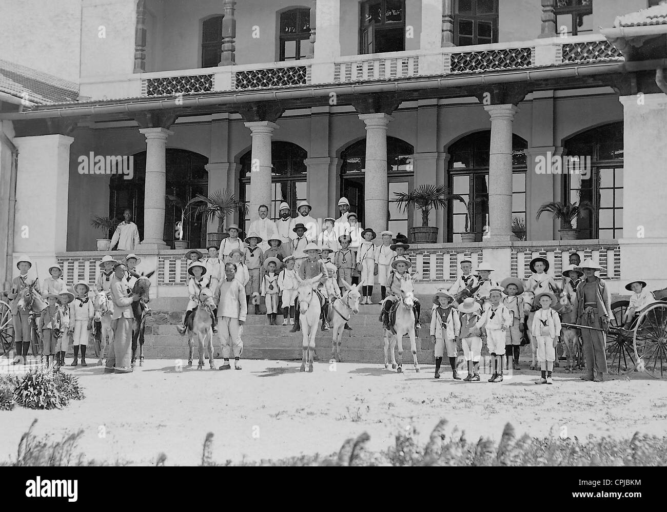 Il governo imperiale scuola a Qingdao, 1905 Foto Stock