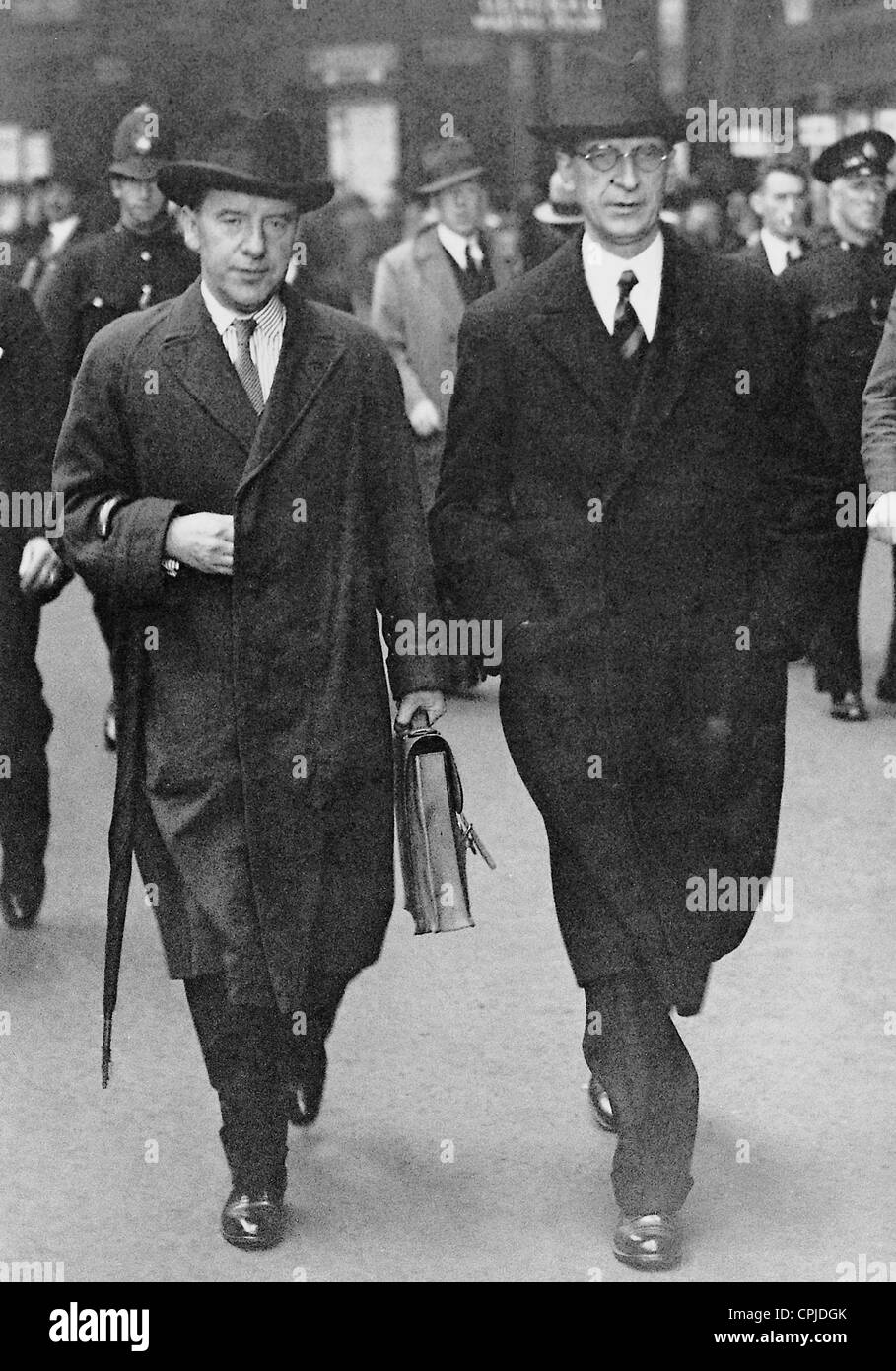 Eamon de Valera sulla strada per la Lega delle Nazioni, 1932 Foto Stock