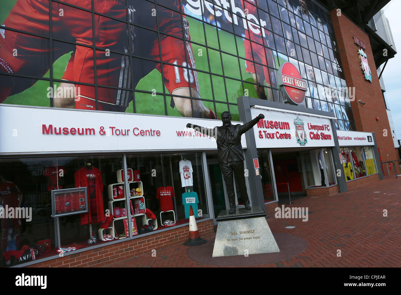 Kop Liverpool Football Ground Foto Stock