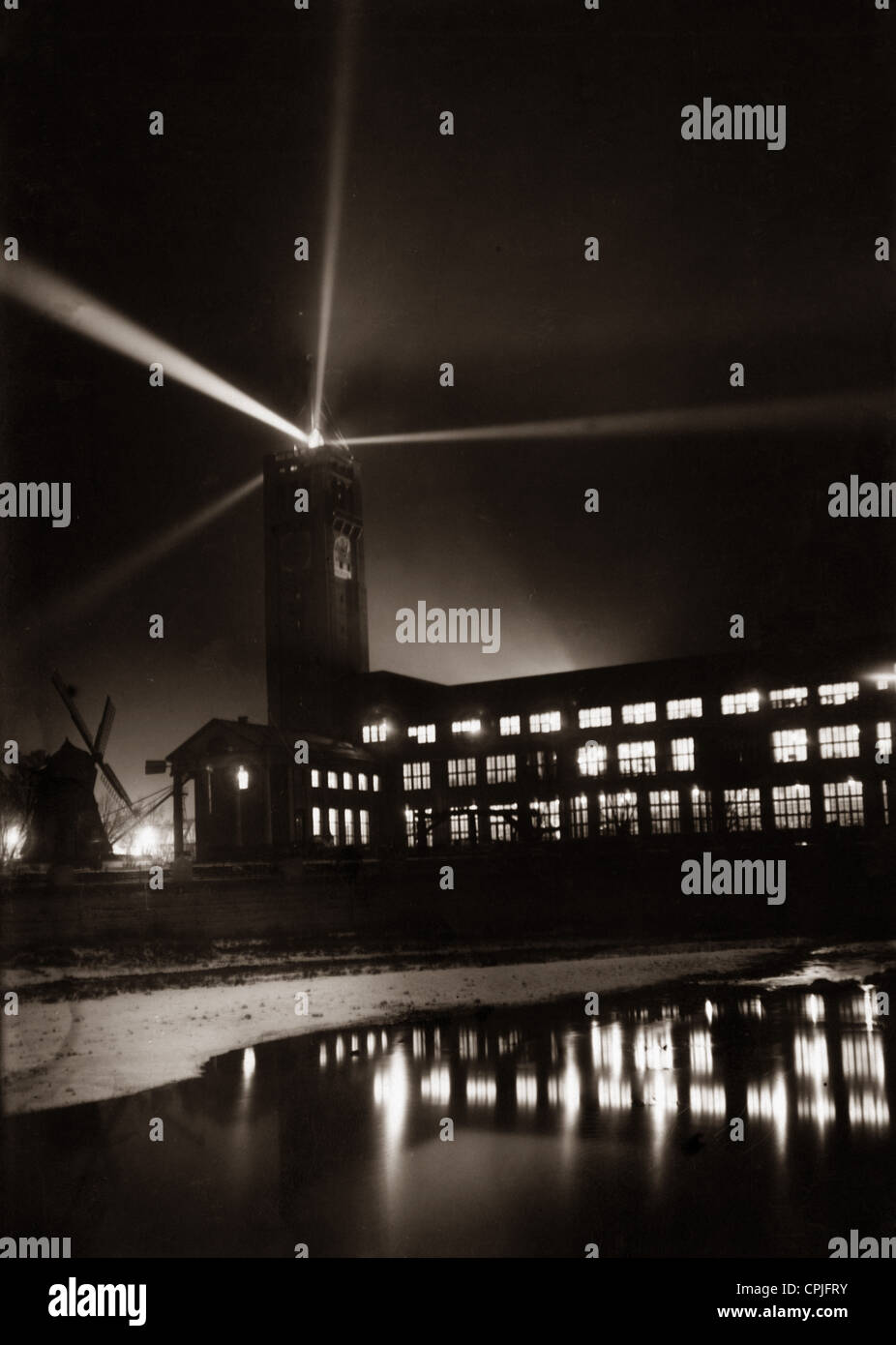 Il Deutsches Museum di notte Foto Stock