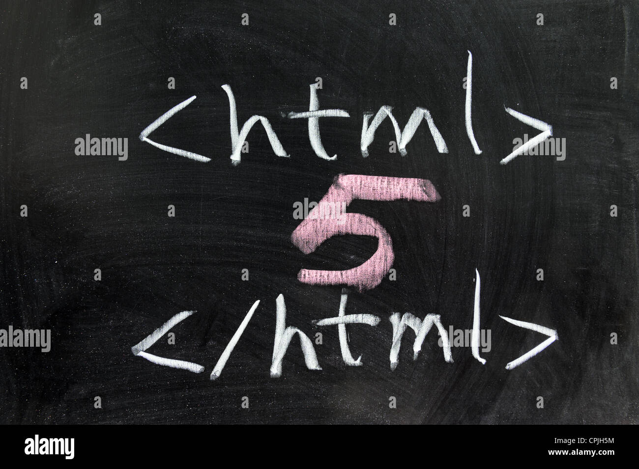 Chalk disegno - HTML5 concept Foto Stock