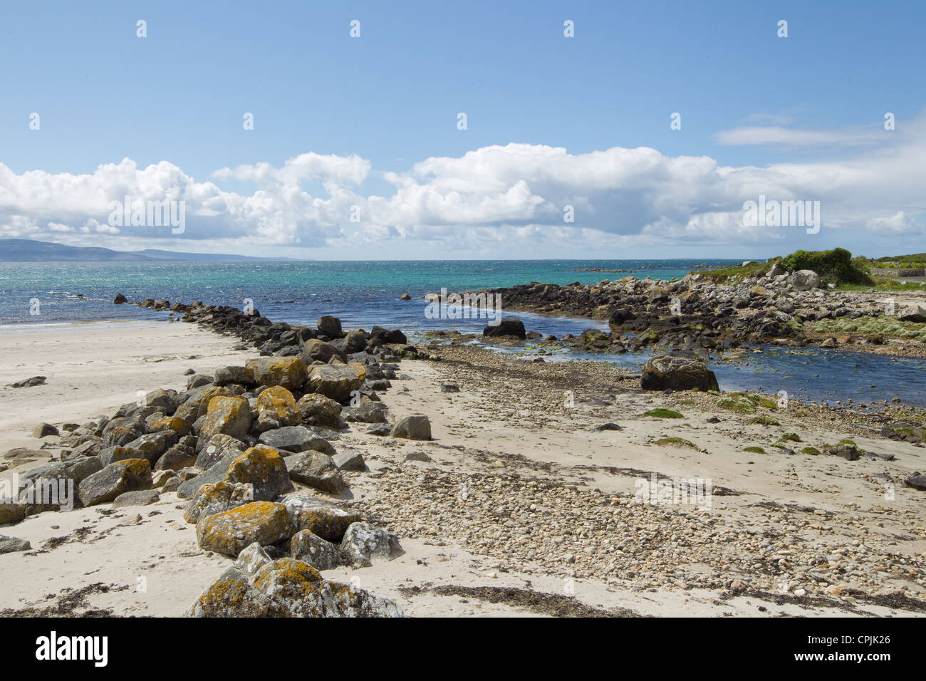 Galway, viaggi e turismo strade i muri di pietra e le sue spiagge Foto Stock