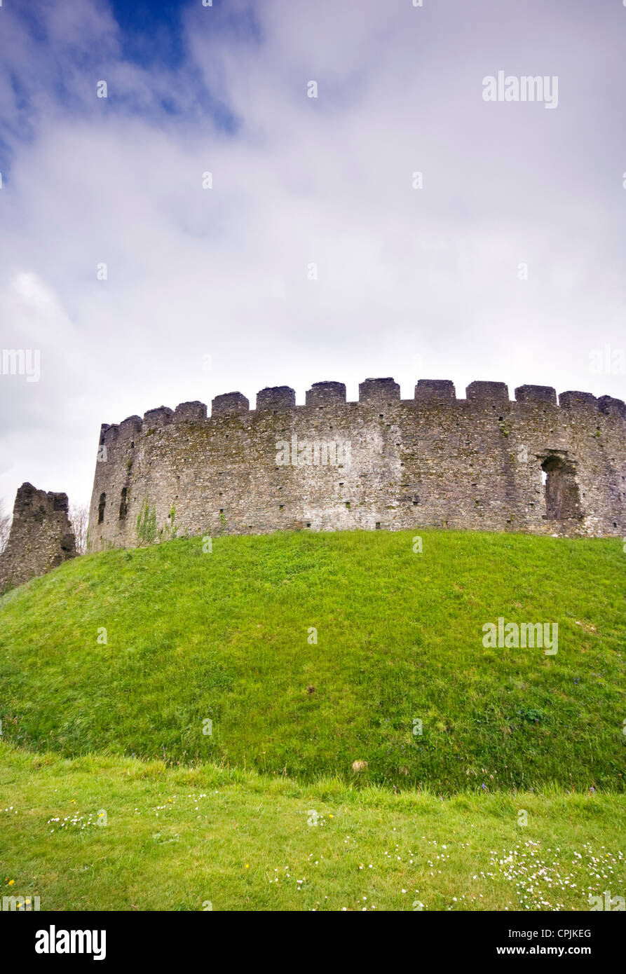 Restormel Castle vicino a Lostwithiel in Cornovaglia, England, Regno Unito Foto Stock