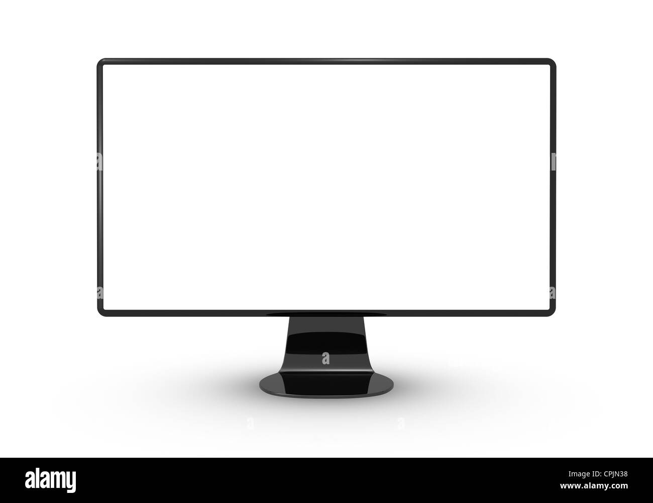 Un pc, lcd, monitor tv formato widescreen Foto Stock