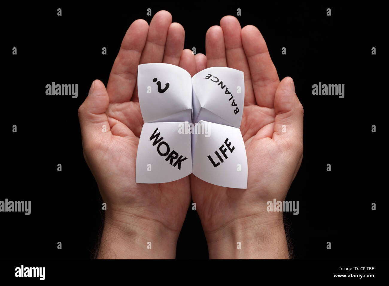 Equilibrio tra lavoro e vita familiare scelte Foto Stock