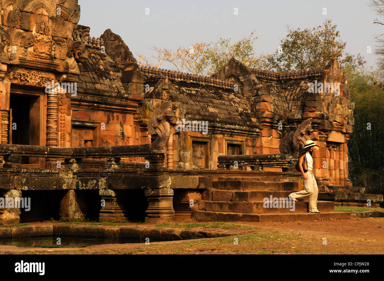 Prasat Phnom Rung, Burirum Provincia, Thailandia Foto Stock