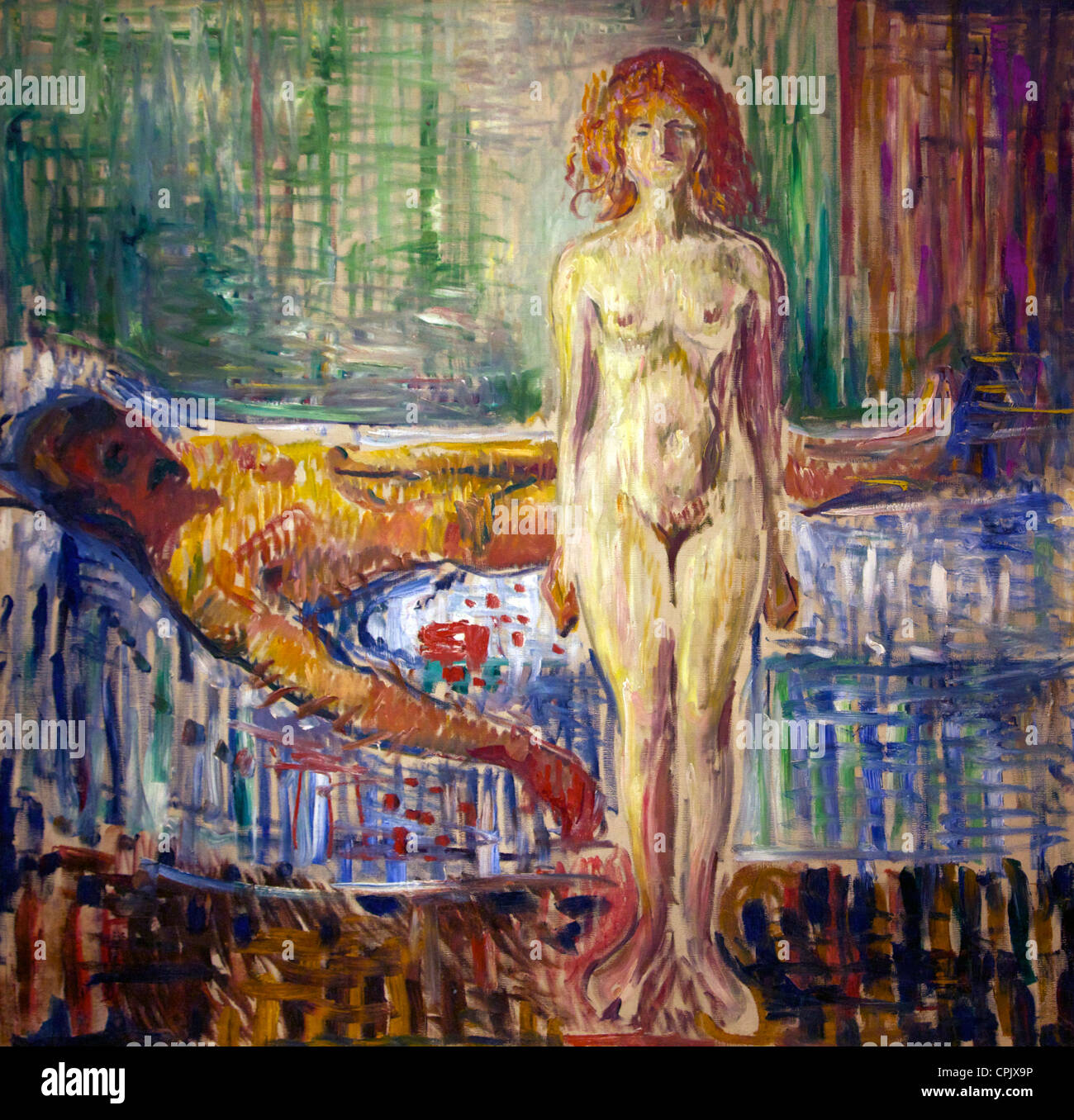 La morte di Marat, 1907, da Edvard Munch, nel Museo di Munch e Galleria d'arte, Munch-Museet, Oslo, Norvegia, Europa Foto Stock
