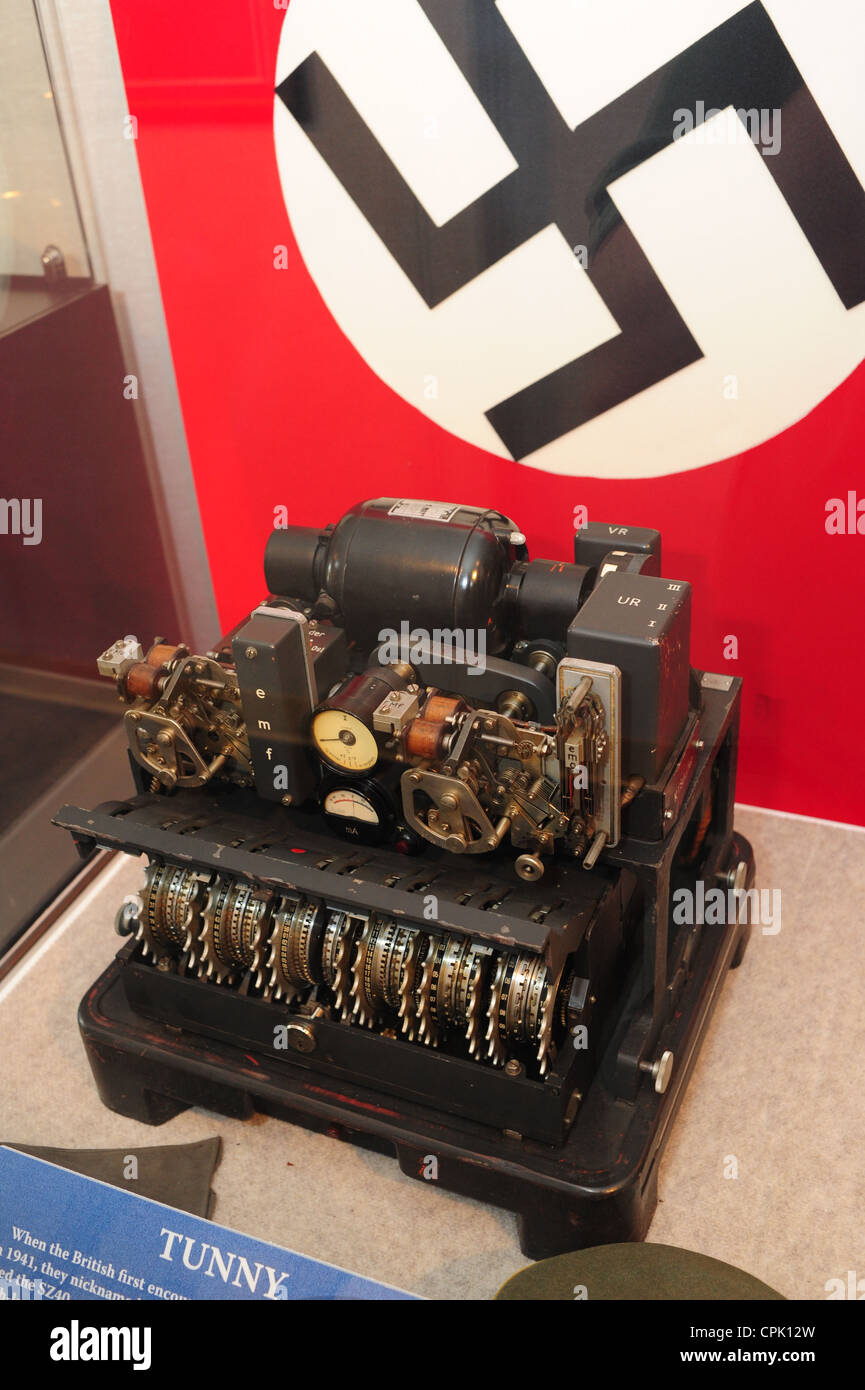 Stati Uniti Maryland MD National Cryptologic Museum a Fort Meade - Anne Arundel County il tedesco tonni di macchina Foto Stock