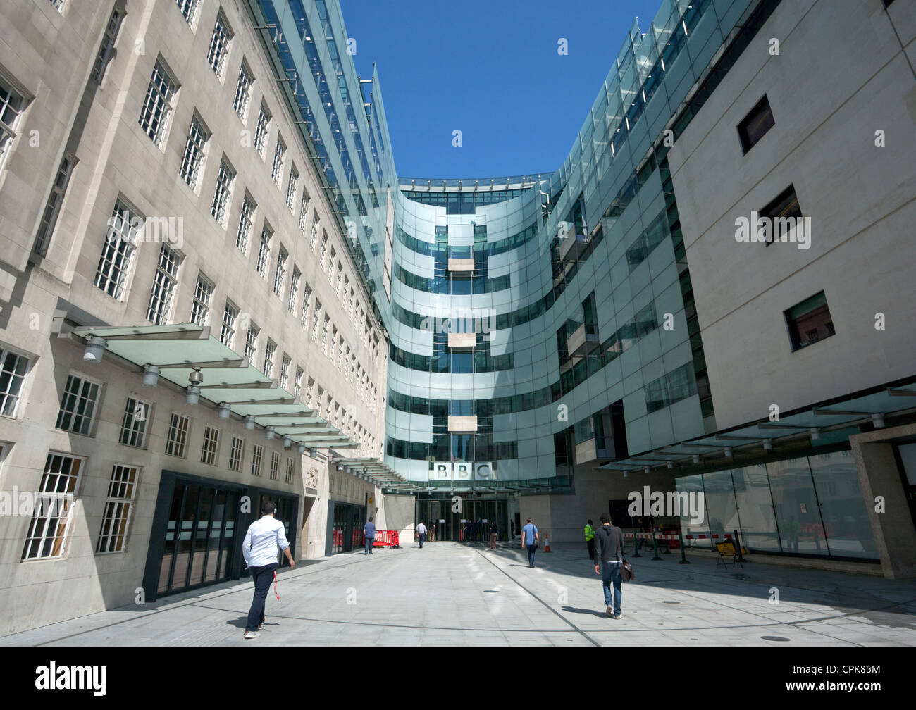 La nuova BBC Broadcasting House, Londra Foto Stock