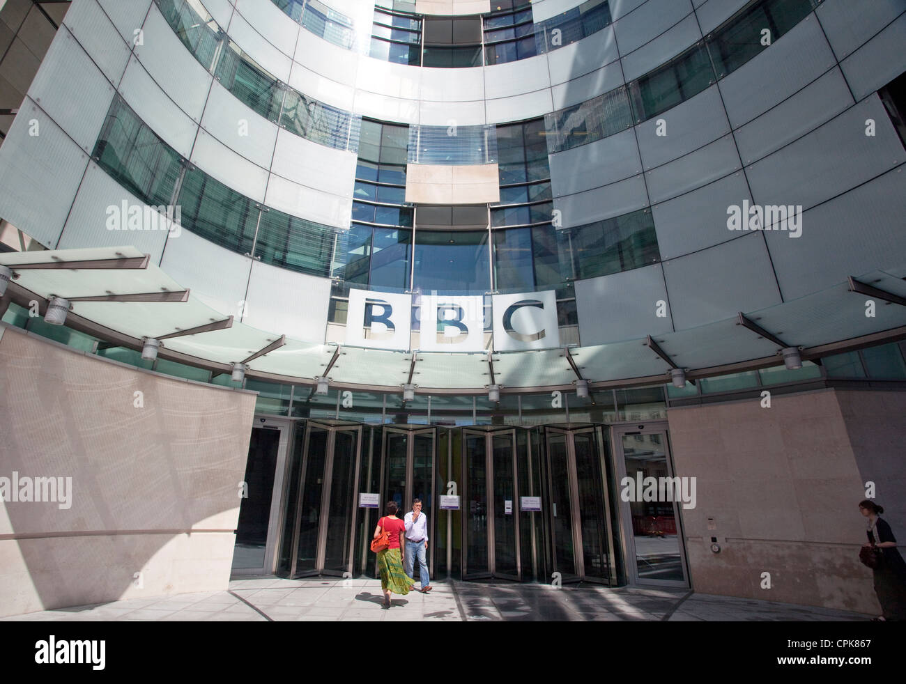 La nuova BBC Broadcasting House, Londra Foto Stock