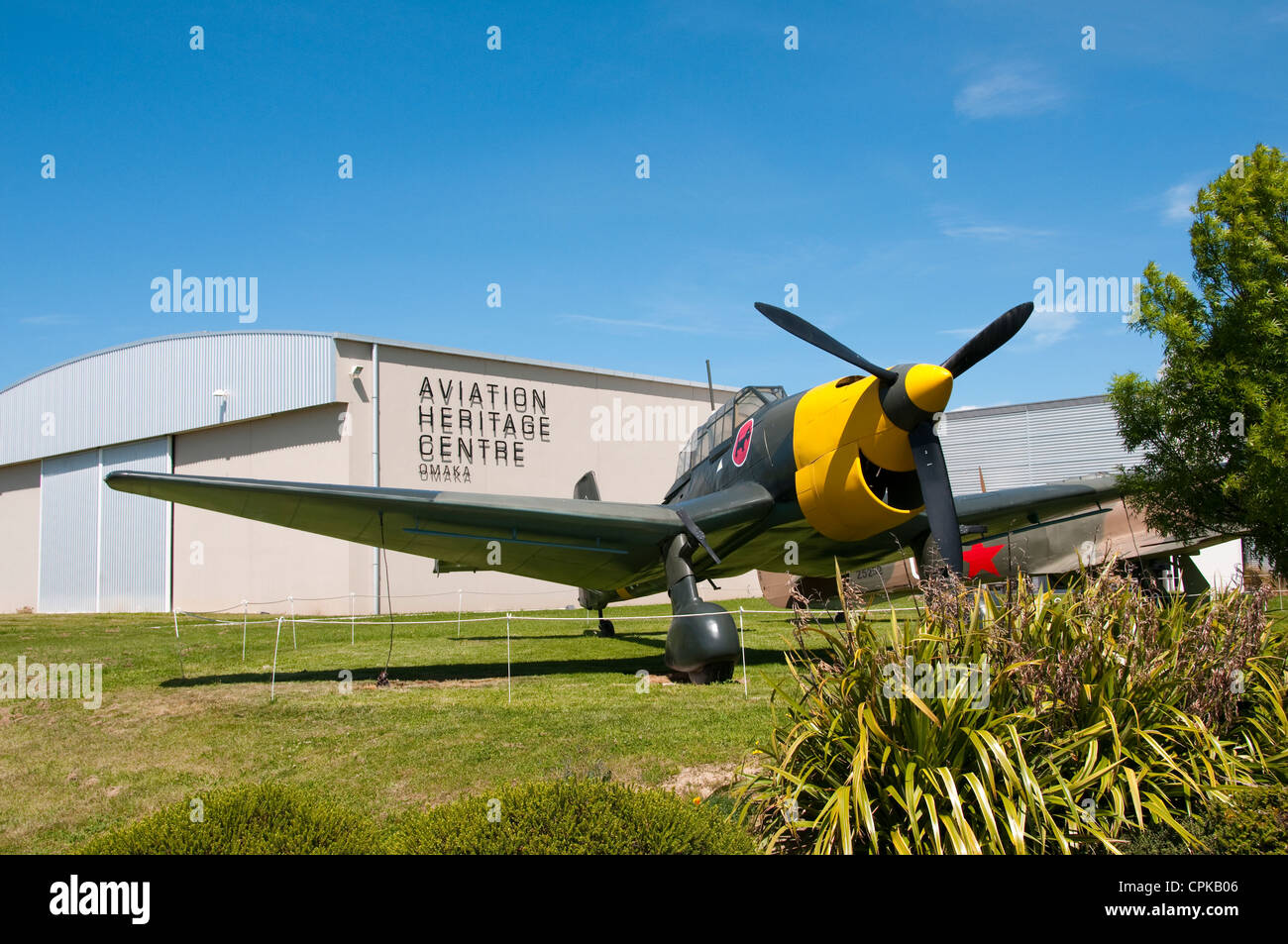 'Isola Sud della Nuova Zelanda Marlborough, presenta a Omaka Aviation Heritage Center di WWI combattimenti aerei Foto Stock