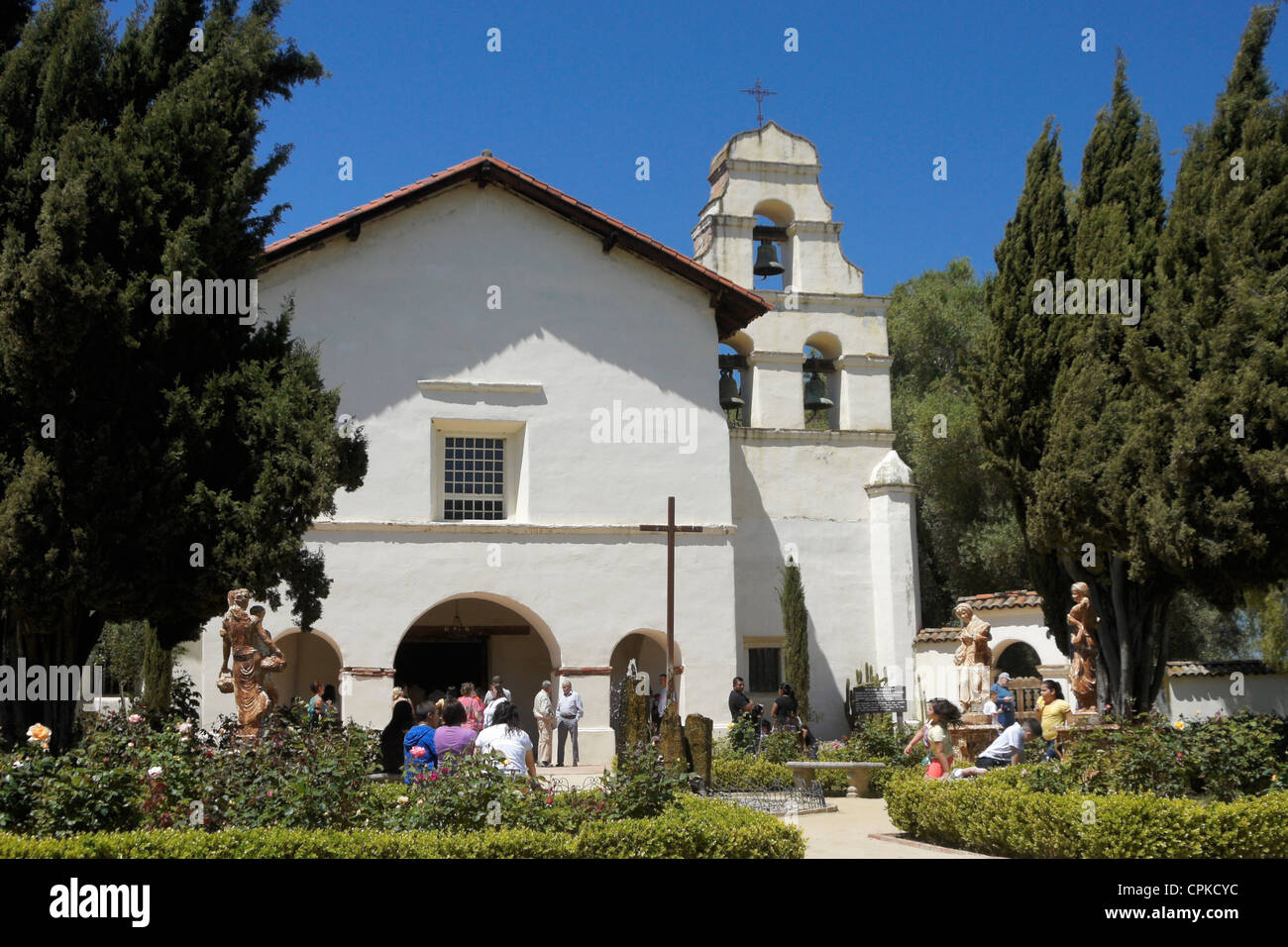 San Juan Bautista Mission, San Juan Bautista, California Foto Stock