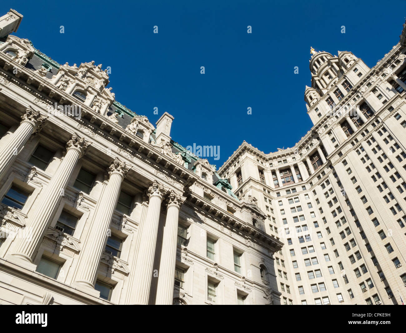 Il surrogato Courthouse e Palazzo Comunale, NYC Foto Stock