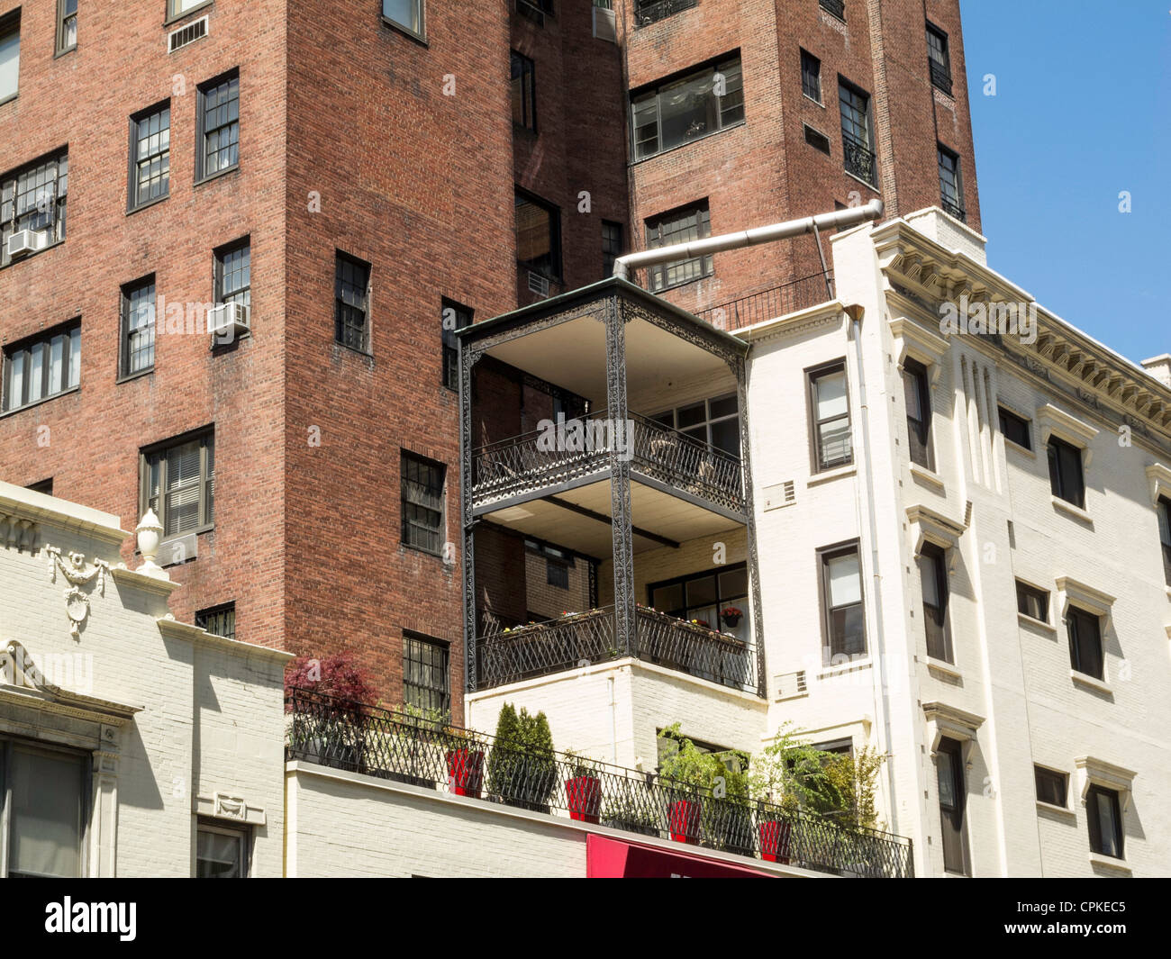 Urban Roof Garden, Lexington Avenue, New York Foto Stock