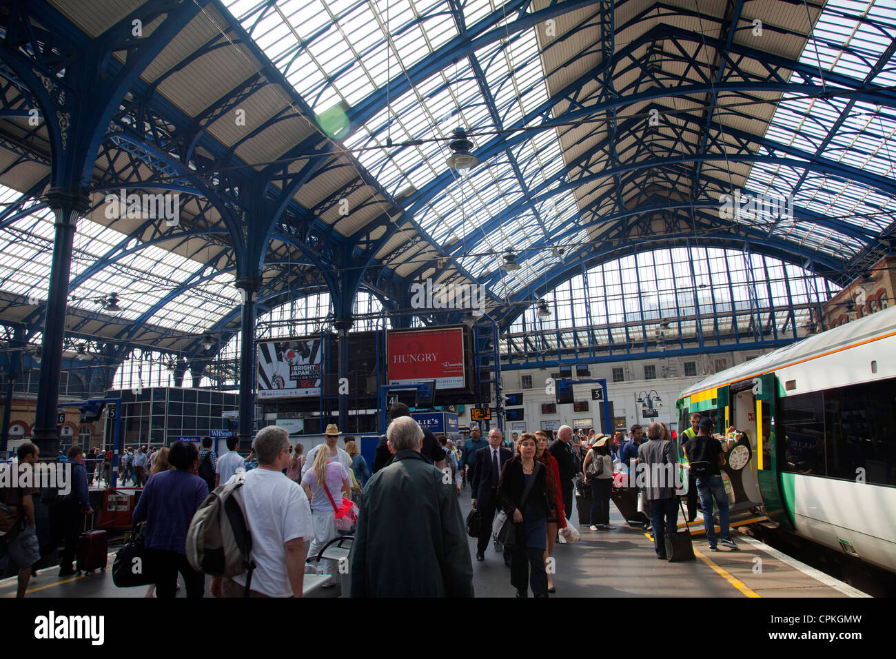 La stazione di Brighton - REGNO UNITO Foto Stock