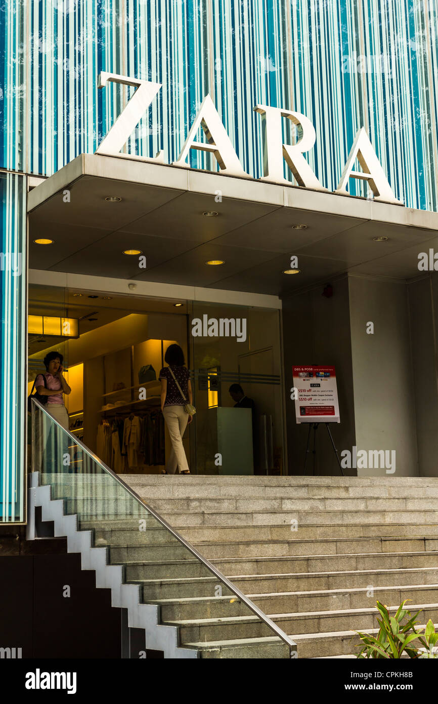 Zara shop in Orchard Road Singapore Foto Stock