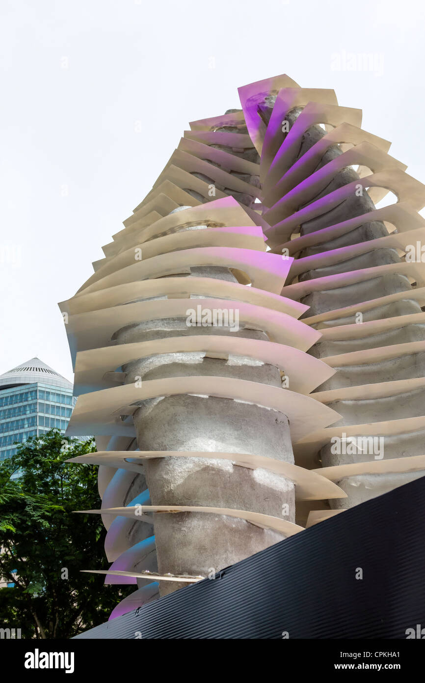 Il team olimpico supporto in Orchard Road Singapore Foto Stock