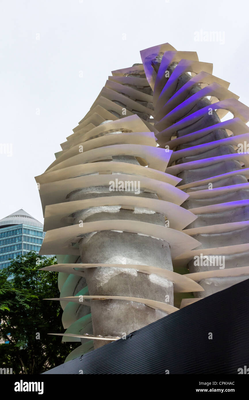 Il team olimpico supporto in Orchard Road Singapore Foto Stock