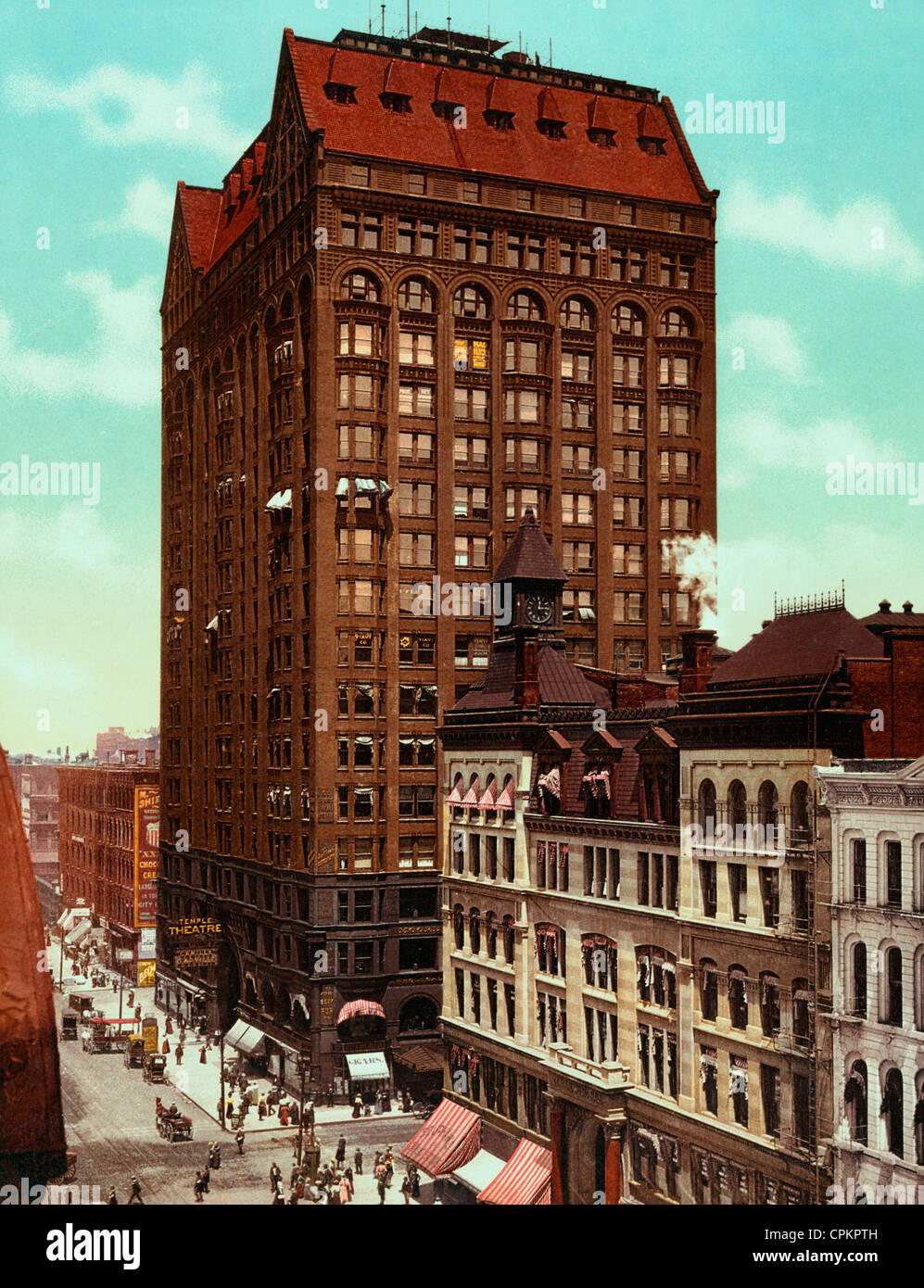 Tempio massonico, Chicago, Illinois circa 1901 Foto Stock