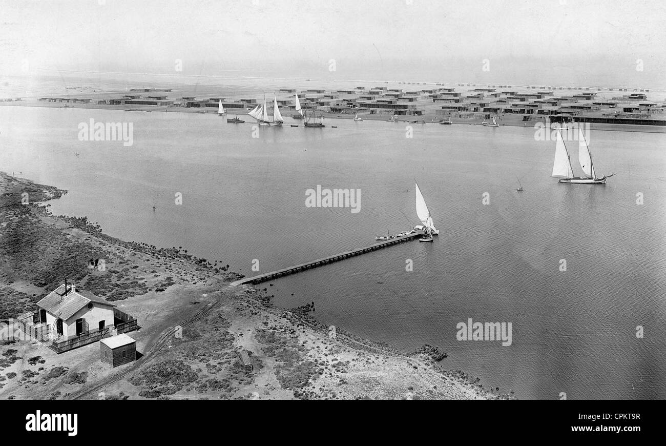 Ras el-Barr sul Nilo, 1914 Foto Stock
