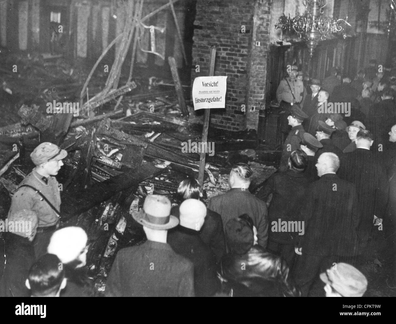 Incendio del Reichstag, 1933 Foto Stock