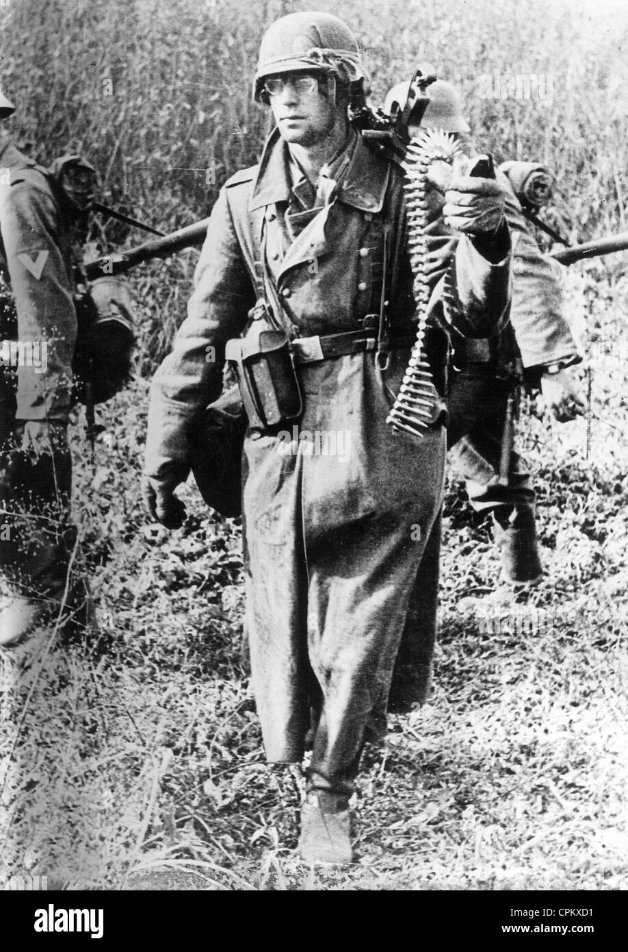 Soldato tedesco a fronte orientale, 1942 Foto Stock