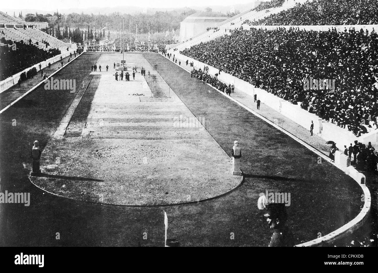 In occasione dei Giochi Olimpici di Atene, 1896 Foto Stock