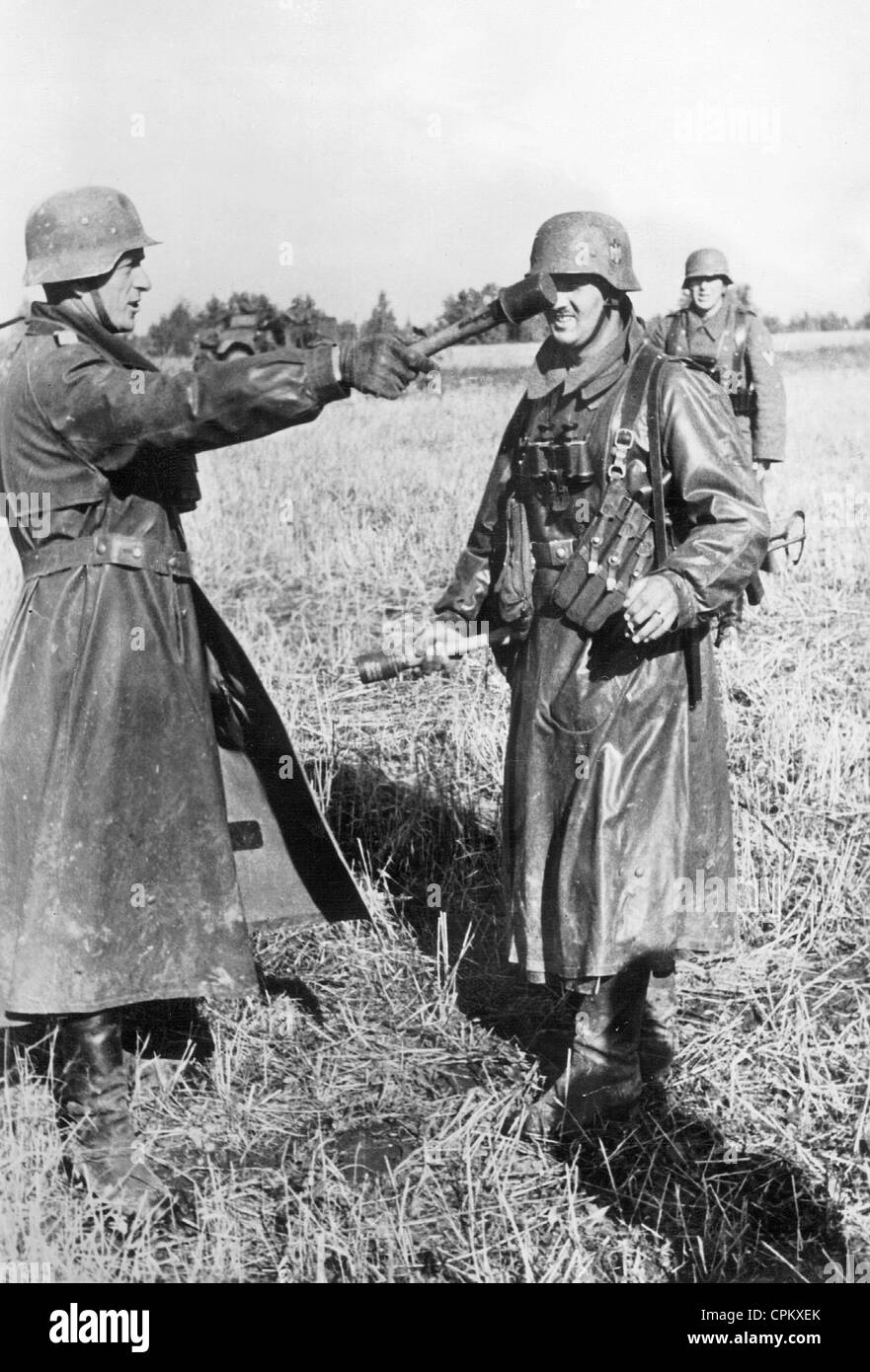 I soldati tedeschi sul Fronte Orientale, 1941 Foto Stock