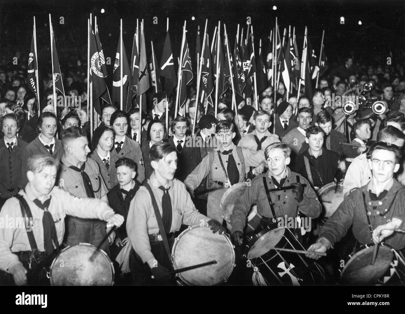 Inclusione della gioventù protestante in gioventù hitleriana, 1934 Foto Stock