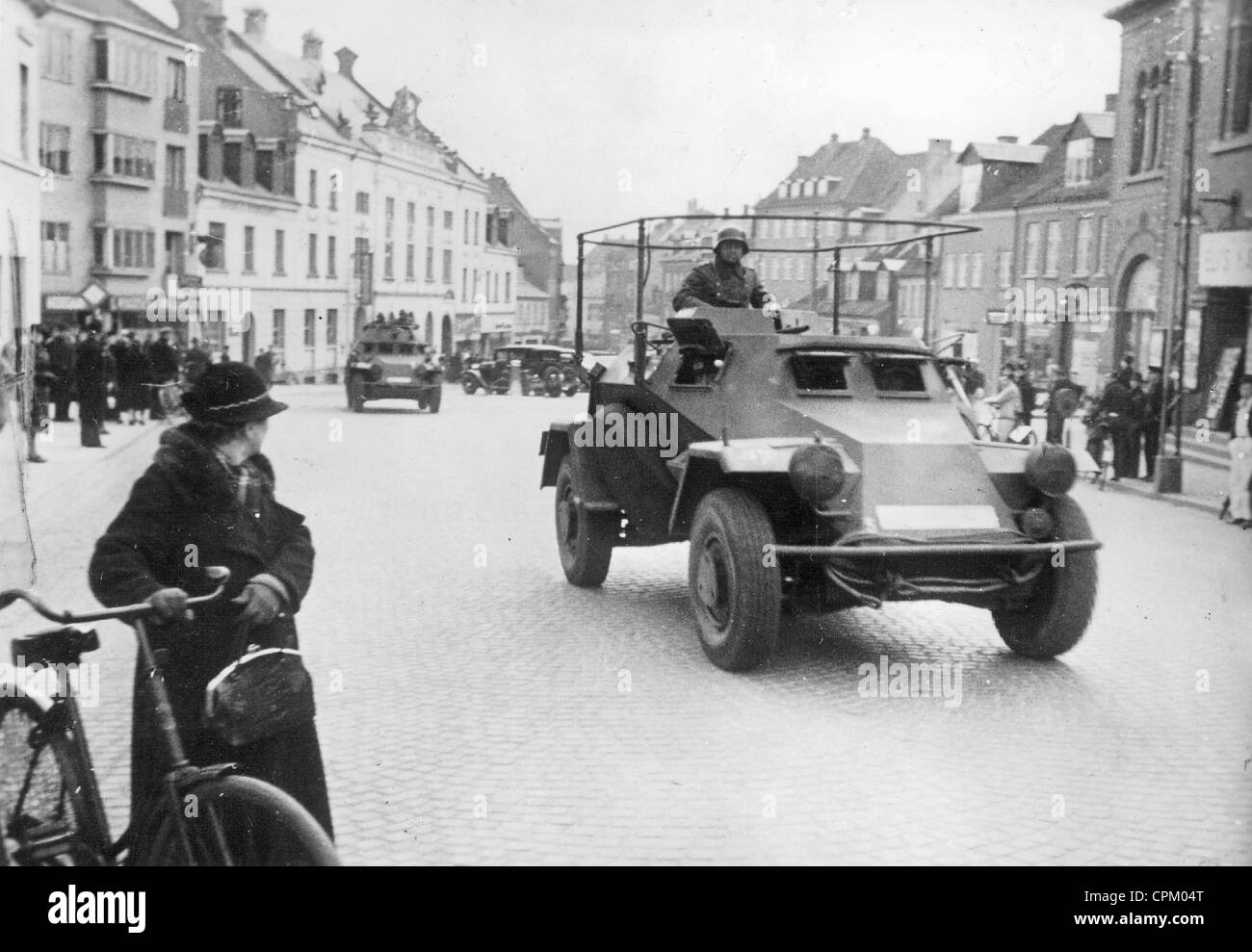 Occupazione della Danimarca, 1940 Foto Stock