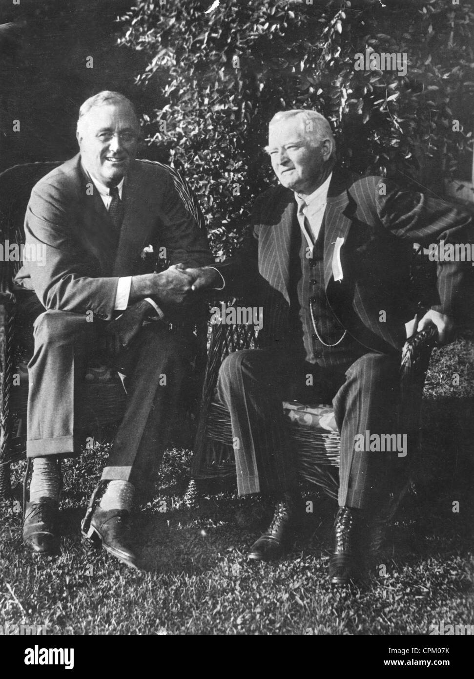 Roosevelt con il suo Vice Presidente John R. Garner, 1933 Foto Stock