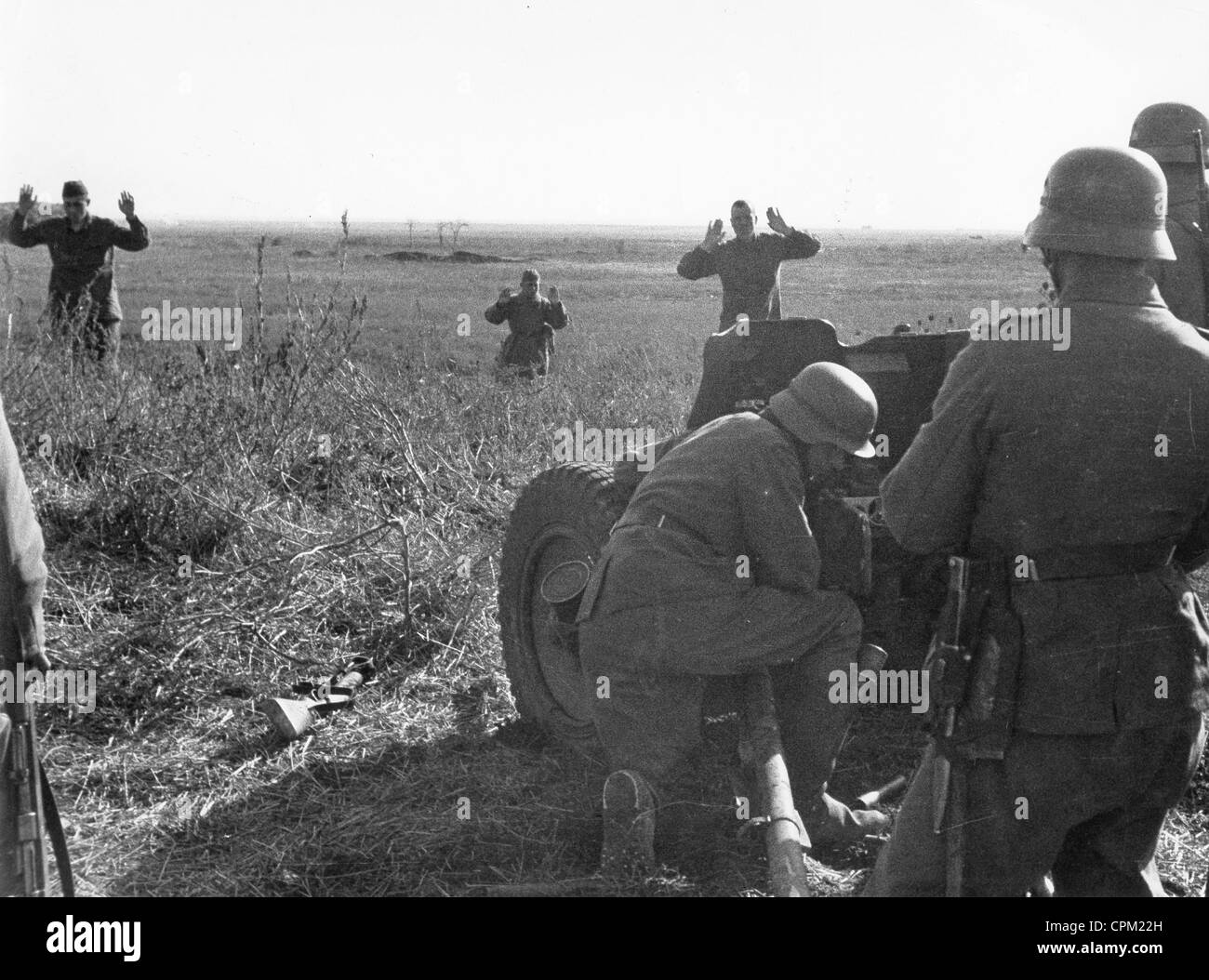 Soldati russi rinuncia, 1942 Foto Stock
