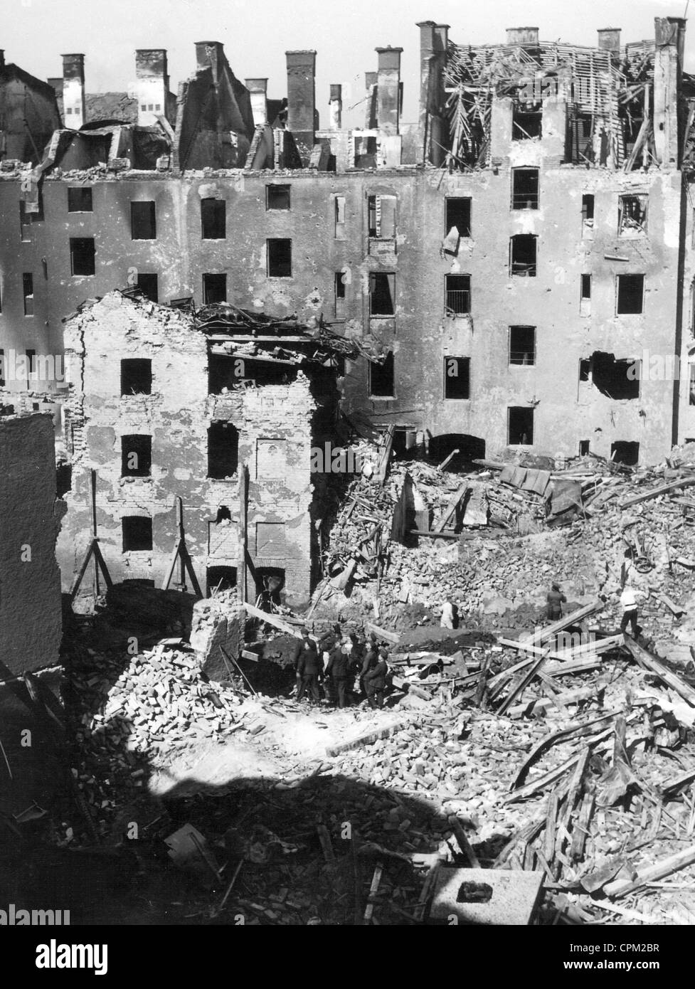 Il distrutto Monaco di Baviera, 1944 Foto Stock