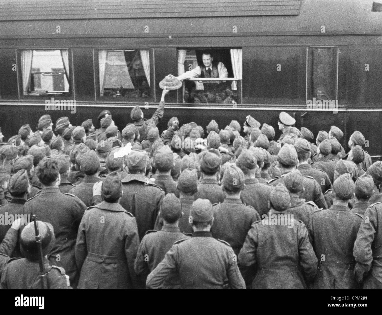 Hermann Goering nel suo treno speciale, 1943 Foto Stock