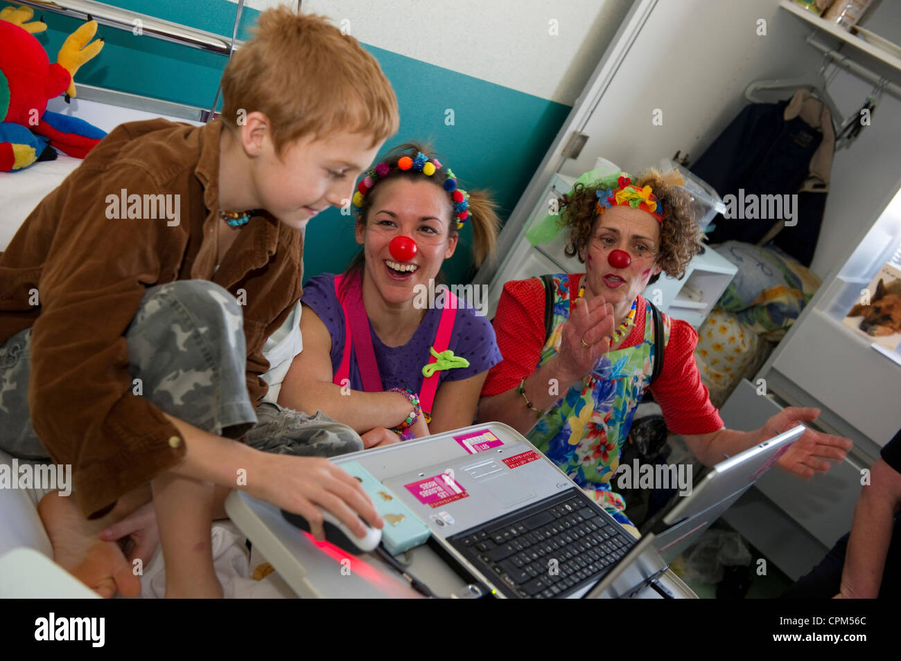 Associazione clown stetoscopi Foto Stock