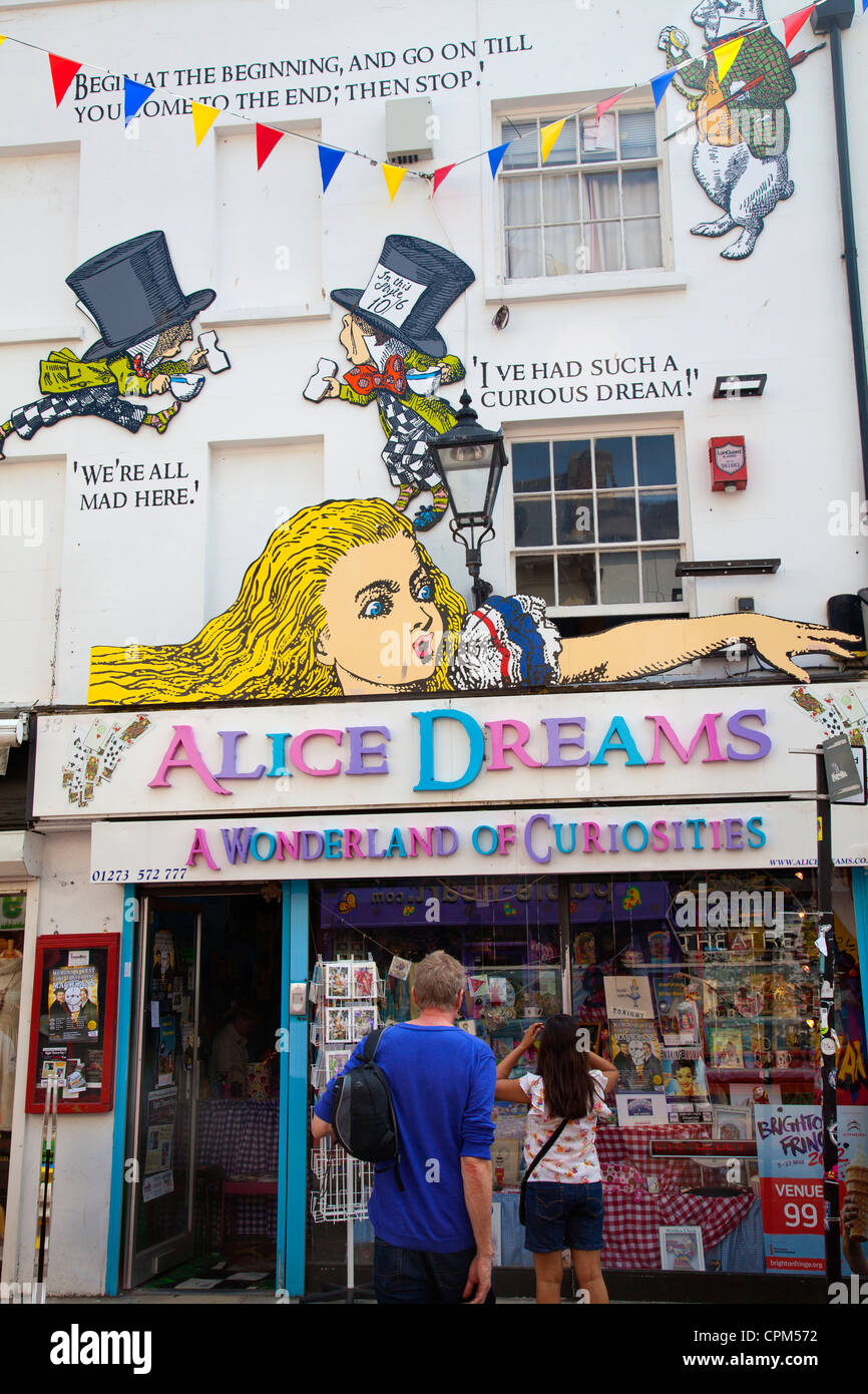 Alice sogni Shop on Gardner Street a Brighton (Nord corsie) Foto Stock