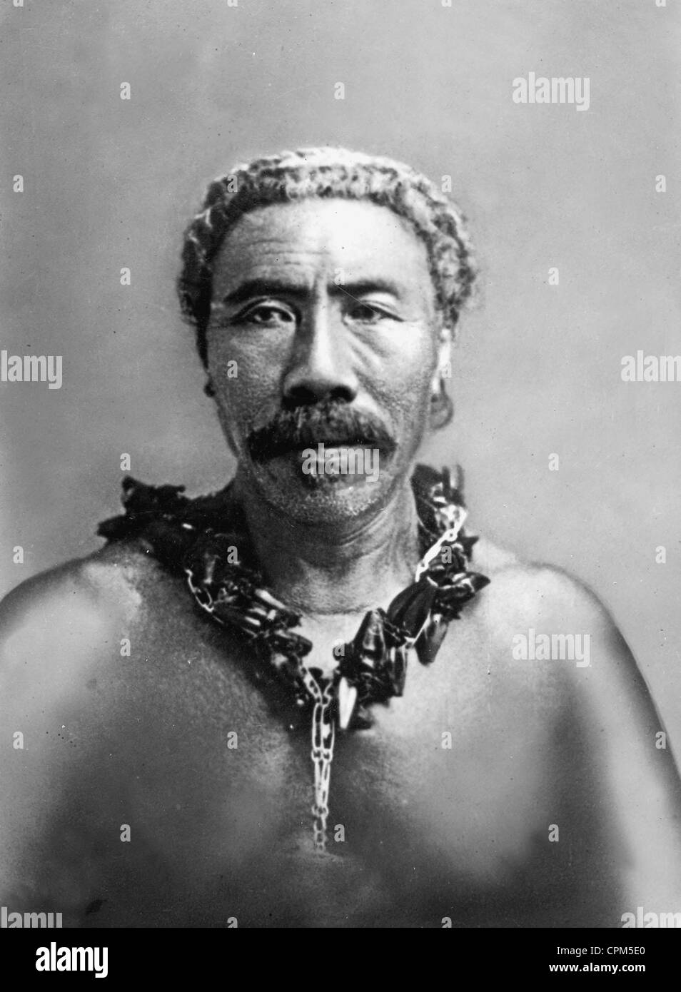 Capotribù Tamasese da Samoa, circa 1900 Foto Stock
