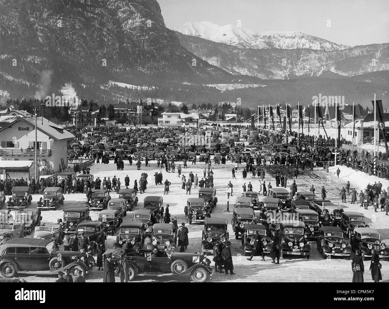 I giochi olimpici invernali a Garmisch-Partenkirchen, 1936 Foto Stock