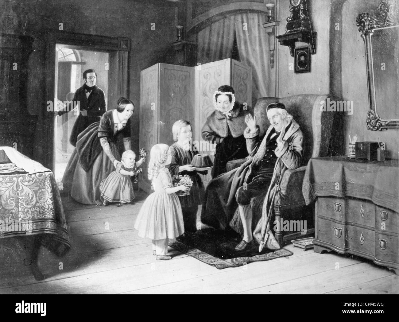 Compleanno, 1847 Foto Stock