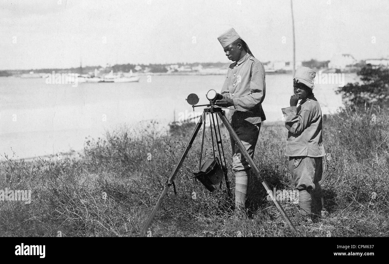 Askaris in tedesco East-Africa, 1908 Foto Stock