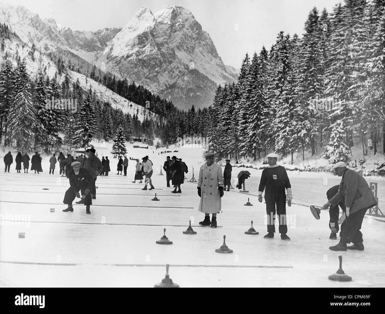 I giochi olimpici invernali a Garmisch-Partenkirchen, 1936 Foto Stock