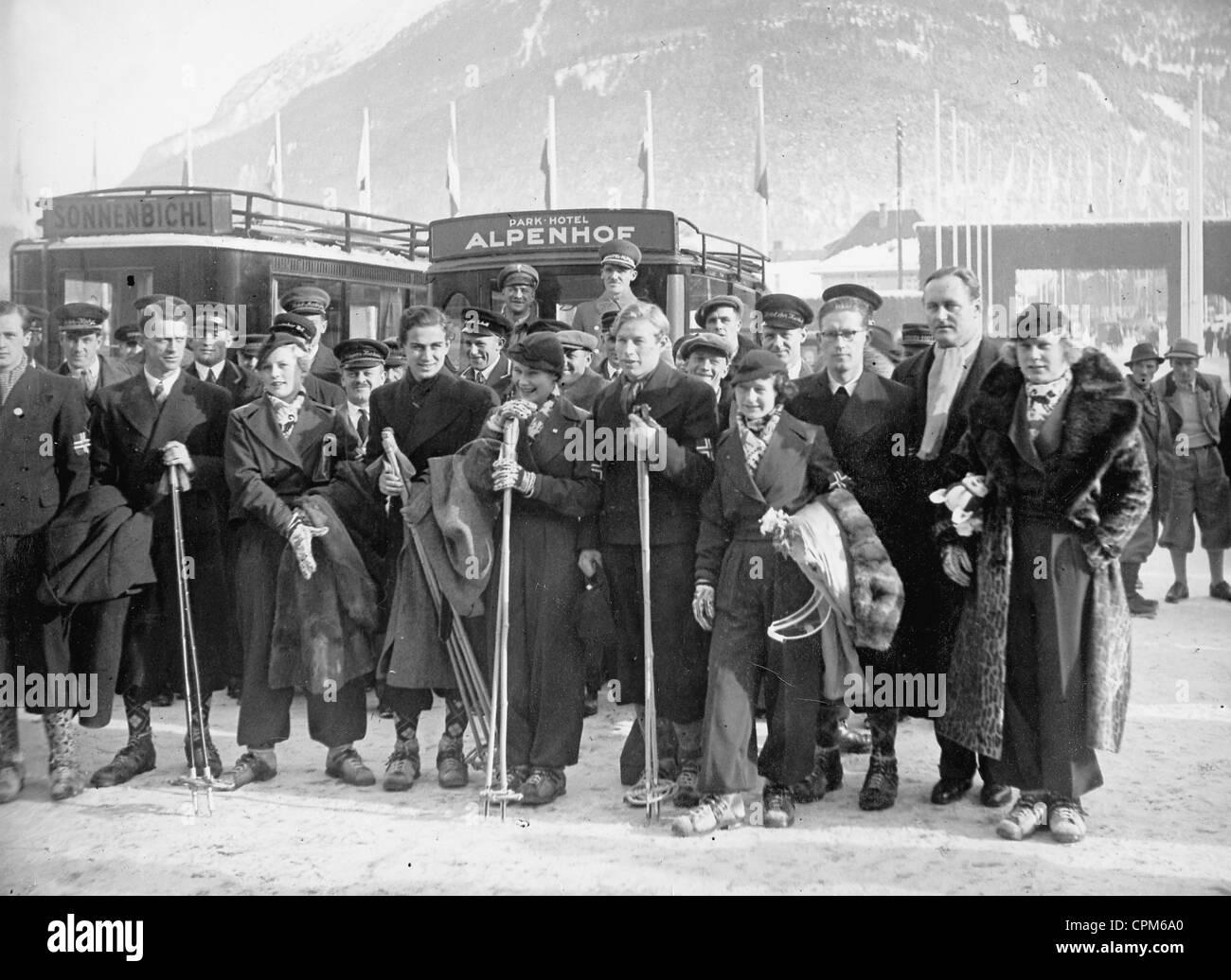 I giochi olimpici invernali a Garmisch-Partenkirchen, 1936 Foto Stock