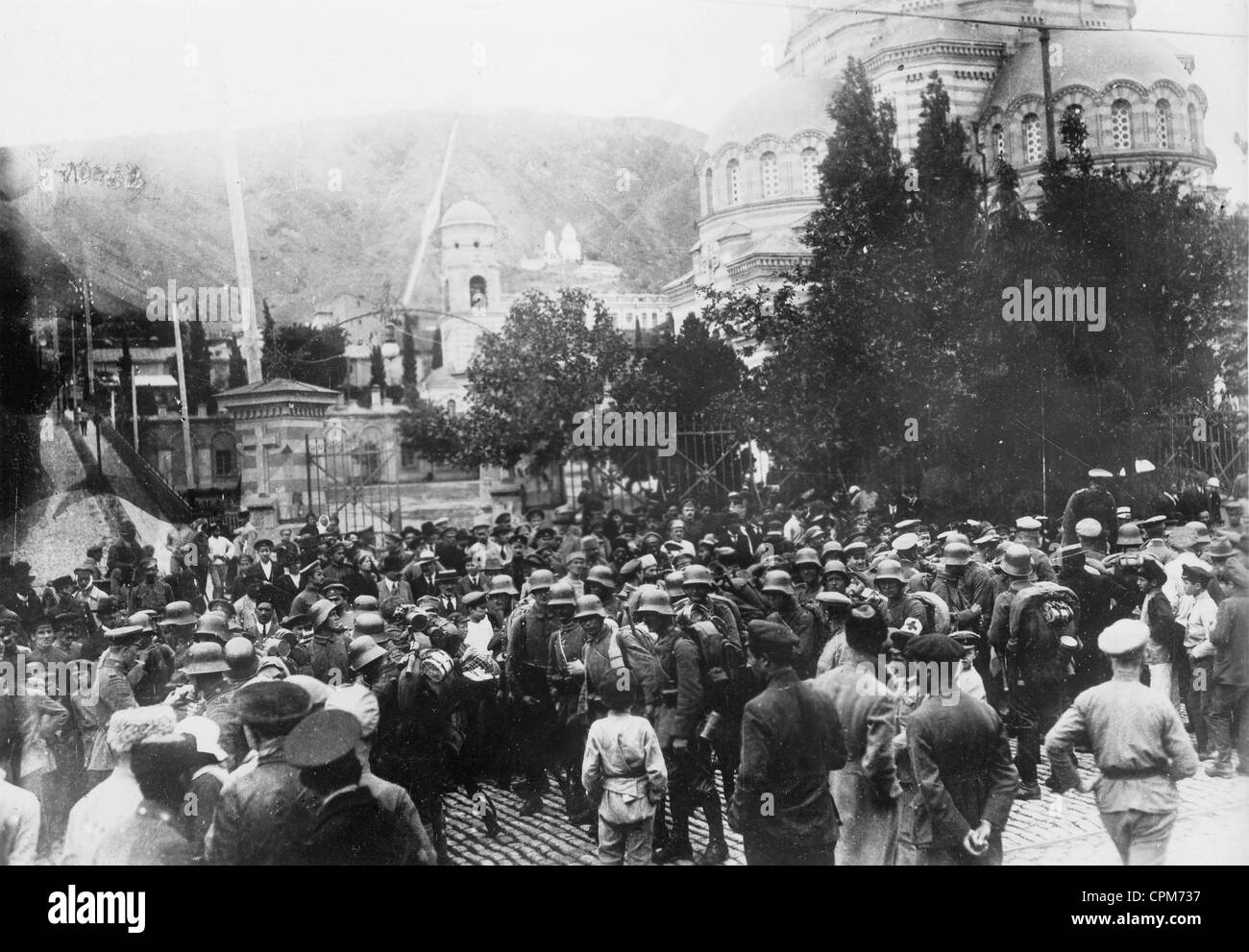 Le truppe tedesche a Tbilisi, 1918 Foto Stock Le truppe tedesche a Tbilisi, 1918 Foto Stock