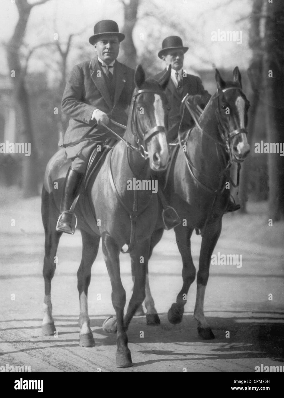 Mussolini a cavallo , 1930 Foto Stock