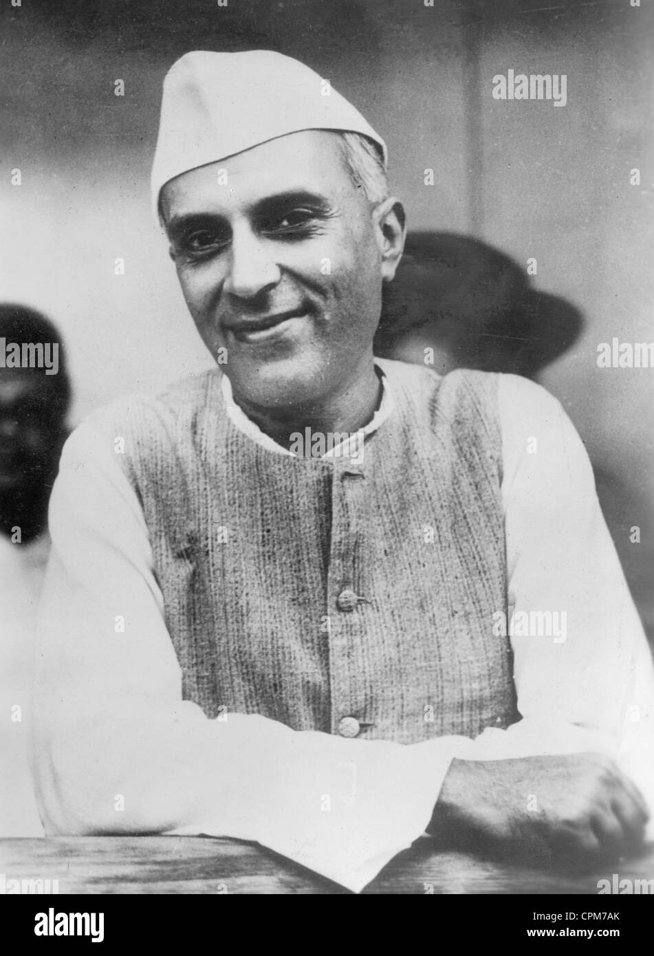 Pandit Nehru, 1937 Foto Stock