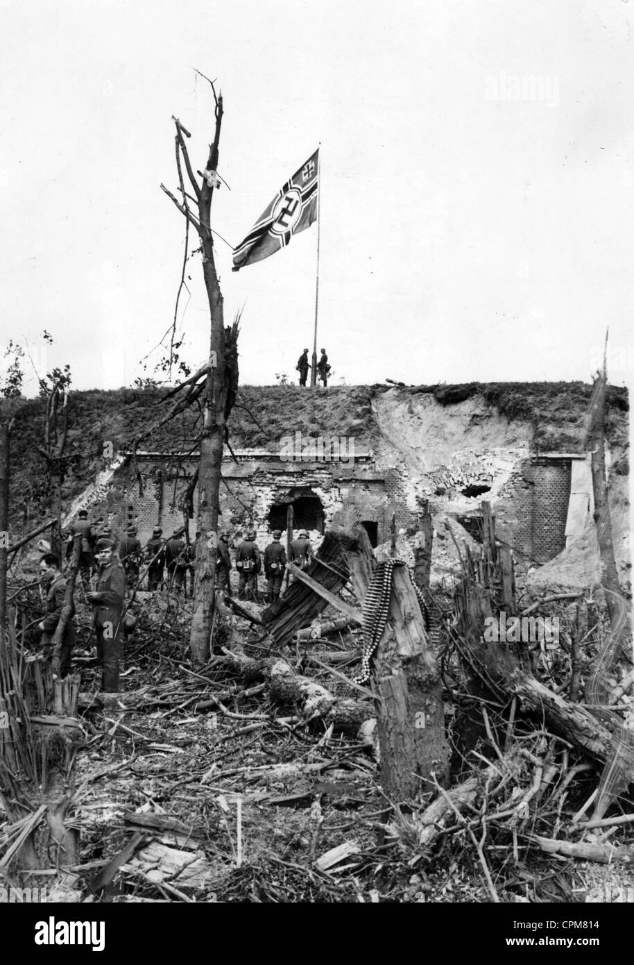 Bombardamento di Westerplatte, 1939 Foto Stock