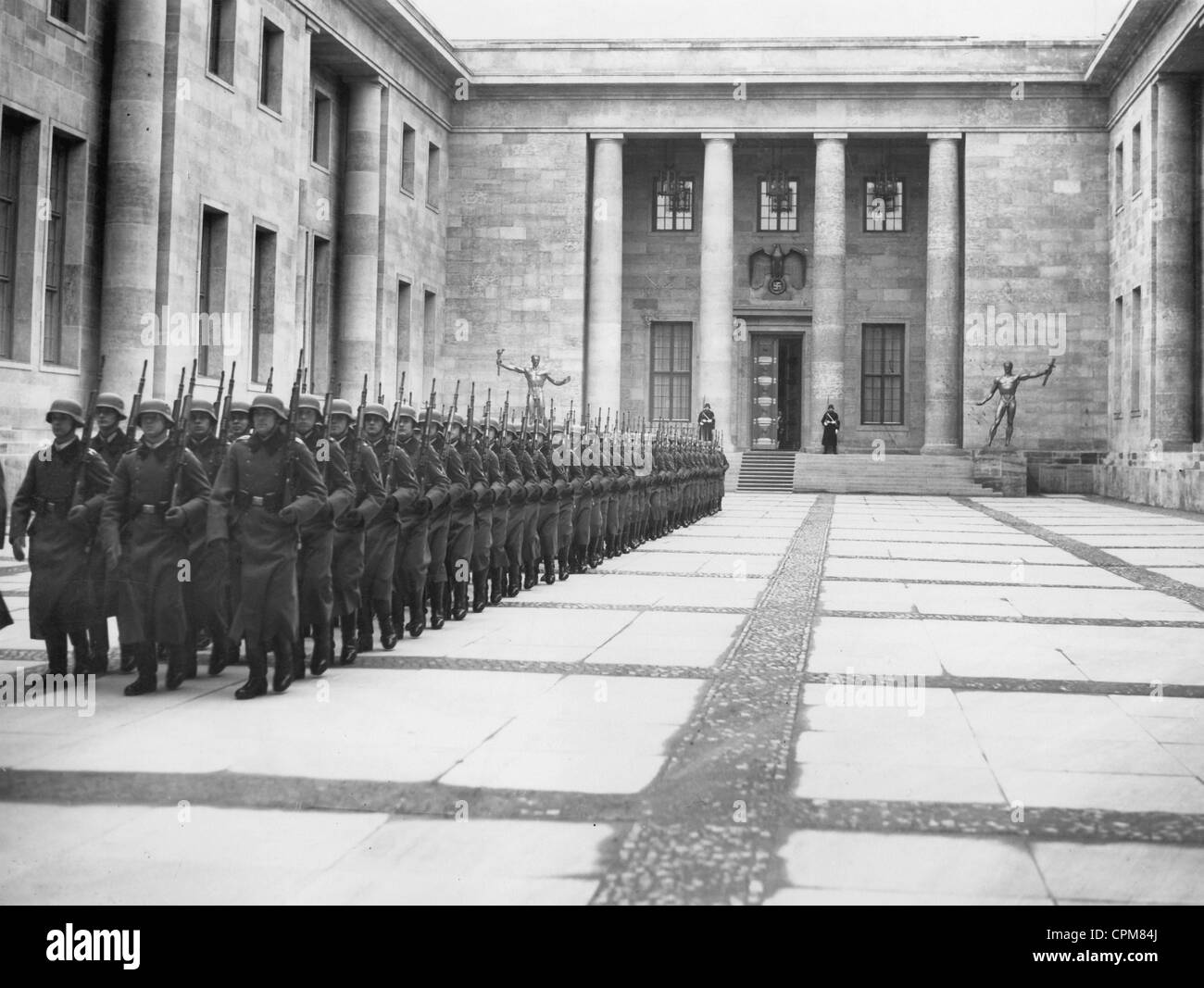 Corte d Onore della nuova Cancelleria del Reich a Berlino, 1939 Foto Stock